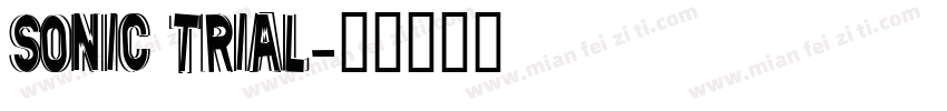 sonic trial字体转换